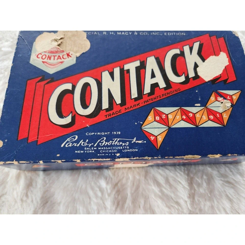 Contack Parker Brothers 1939 Game Special R. H. Macy‎ & Company Edition